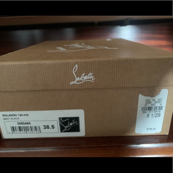 💖HOST PICK💖Christian Louboutin Rolando 120 Kid - 38.5 - Picture 14 of 16